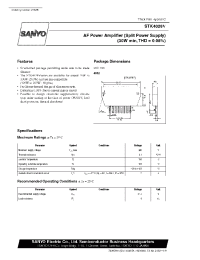 Datasheet STK4028 manufacturer Sanyo